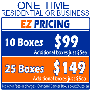 Shred Bull Shredding EZ Pricing - Up front pricing saves you time