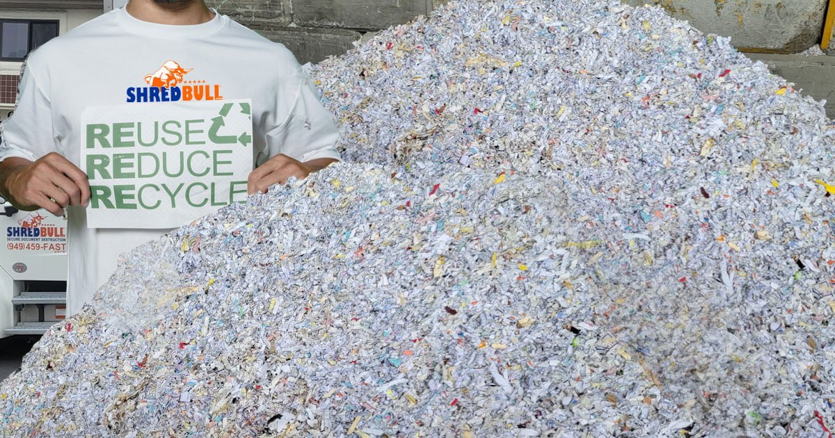 Do we Recycle?  Shred Bull recycles all shredded paper and is consider an eco friendly business.